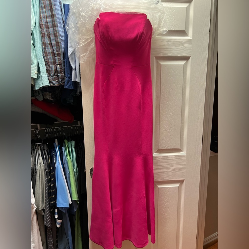Jill Jill Stuart Pink Strapless Gown